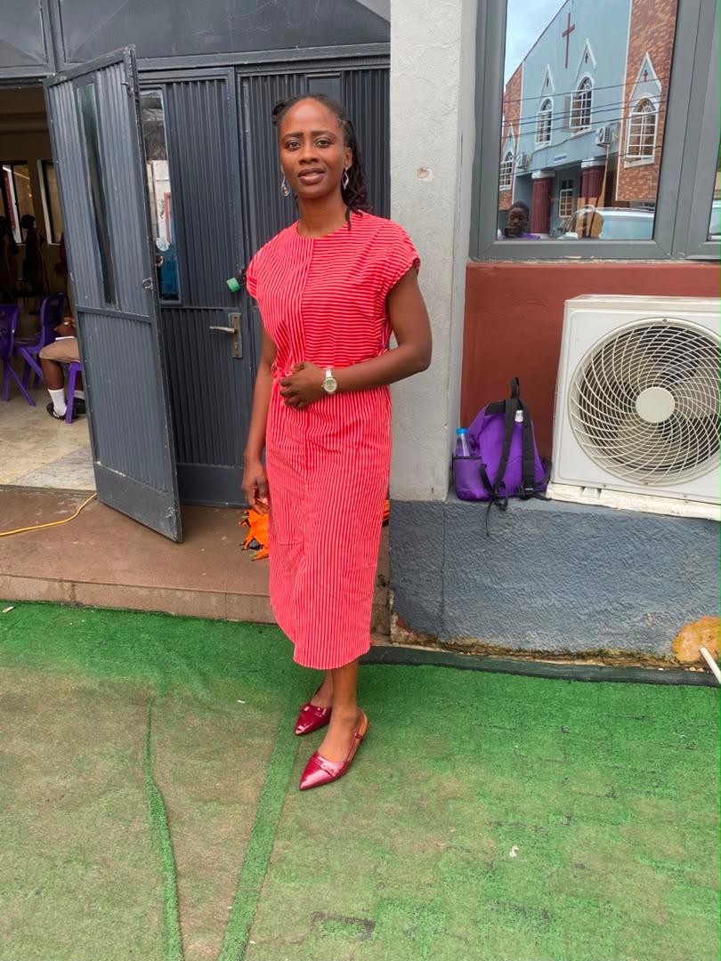 A GEAIF facilitator at a school event in Lagos
